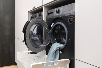 wasmachine in maatkast 1