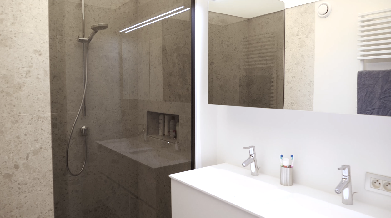 badkamer renovatie Knokke reno de luxe